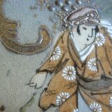 Pair of dishes in Satsuma Kyoto Kinkozan faience late nineteenth