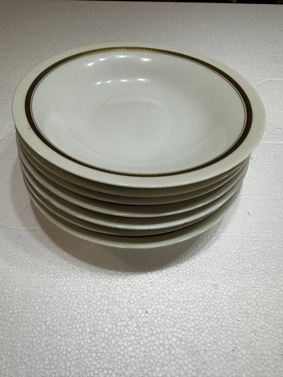 A. Vignaud-Limoges-France- Service 18 Pcs Greek Frieze Gilded