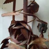 Tole chandelier with floral pattern