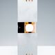 Chrome wall / ceiling lamp - italy - space age