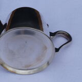 Silver metal teapot