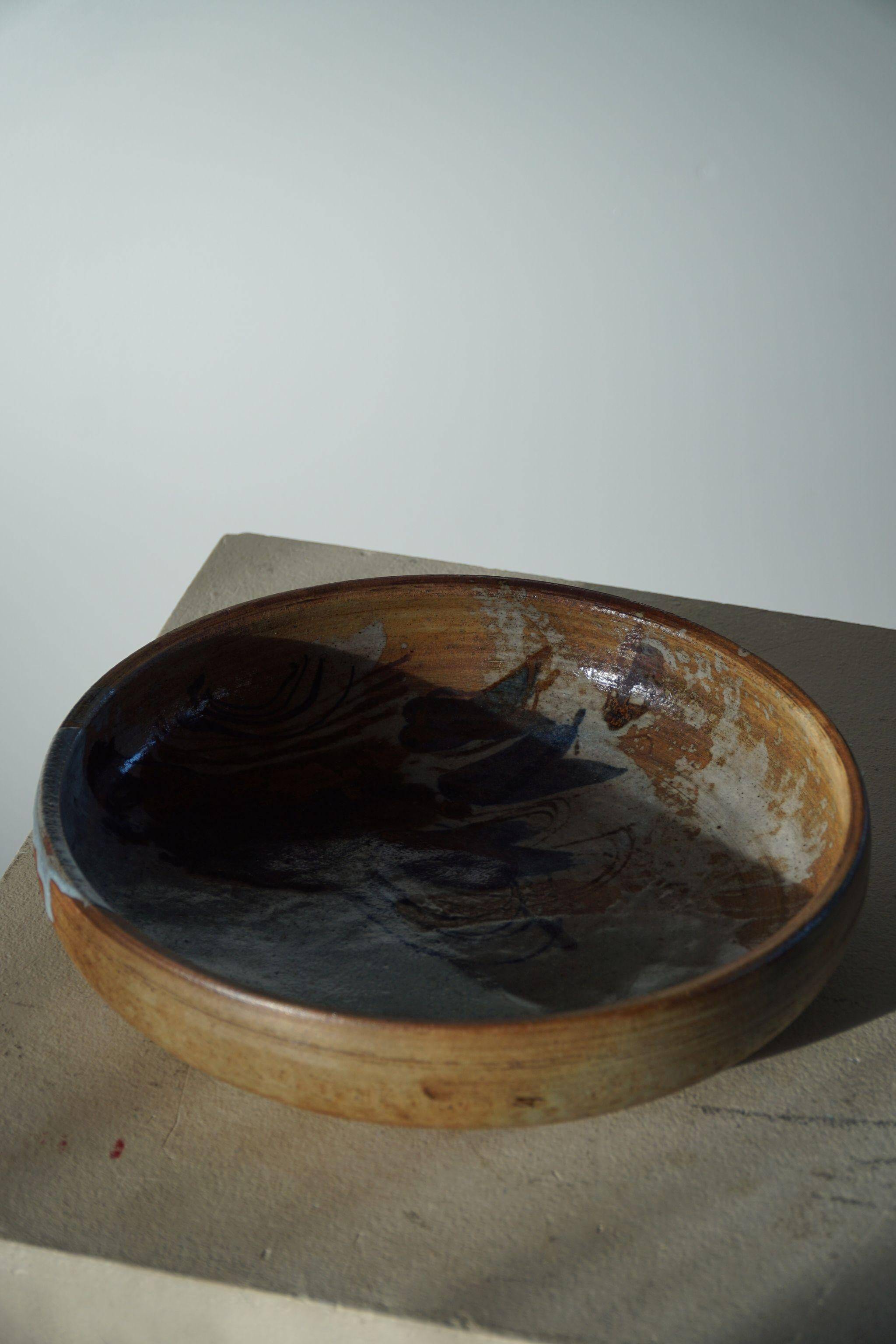Large Mid-Century Ceramic Bowl by Conny Walther, 1970s