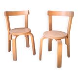 2 children's chairs in Alvar Aalto style