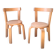 2 chaises enfants style Aalto Alvar