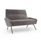 Two-seater velvet sofa by Felice Rossi, 1950s.