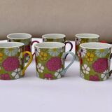 Suite of 12 coffee cups