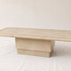 Marble inlaid coffee table, Italian Hollywood Regency style 70s