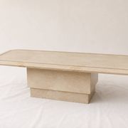 Marble inlaid coffee table, Italian Hollywood Regency style from the 70s.