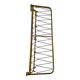 Vintage wall coat rack in gilded metal