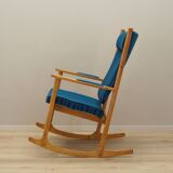 Rocking chair en chêne, design danois, années 1970, designer : Kurt Østervig, fabricant : Slagelse