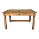 Table de ferme en bois brut