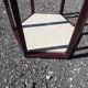 Vintage 70s marble and wood side table Italian design