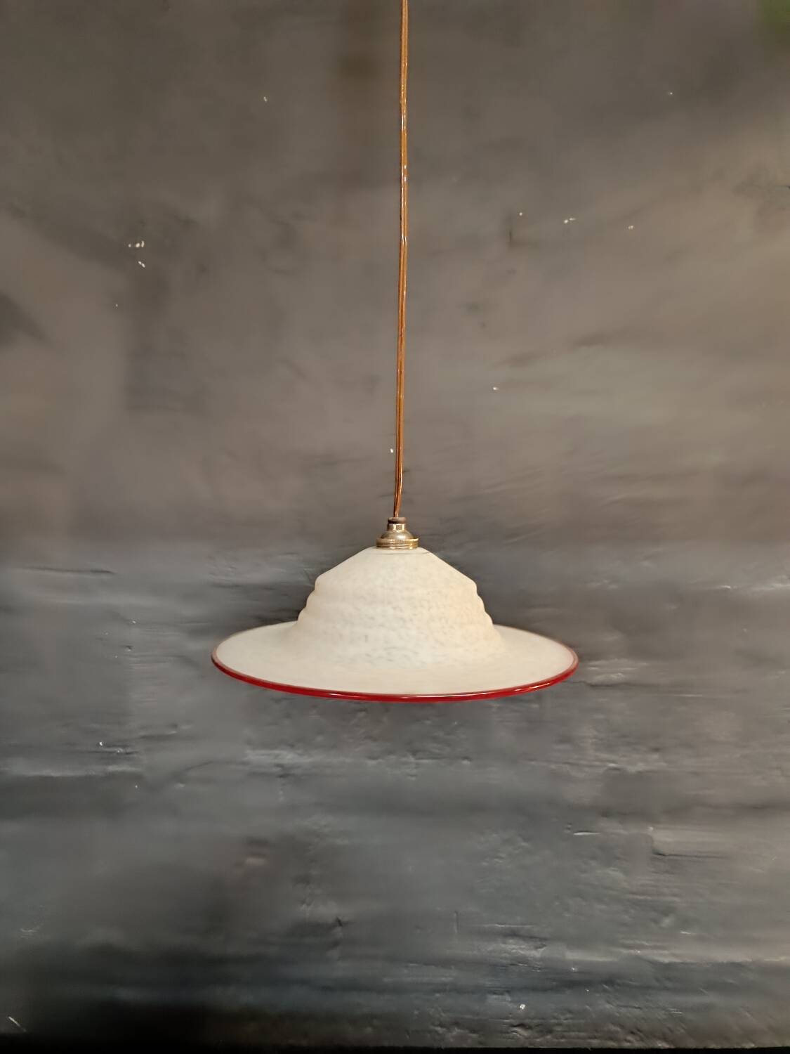 Antique glass pendant light
