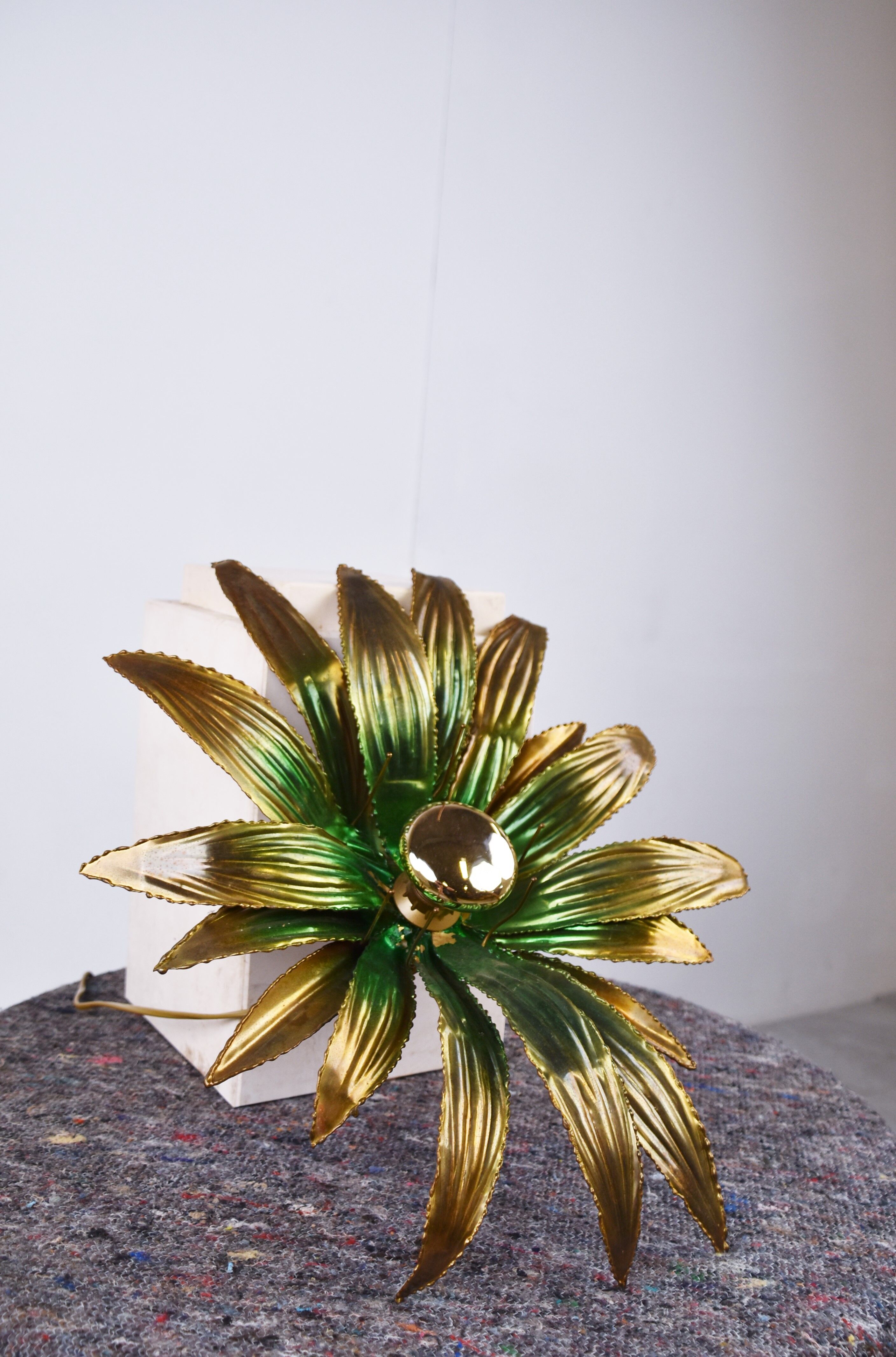Flower wall lamp, 1970s