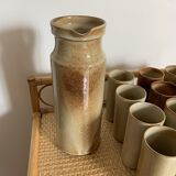 Vintage stoneware orangeade set by Michel Woop