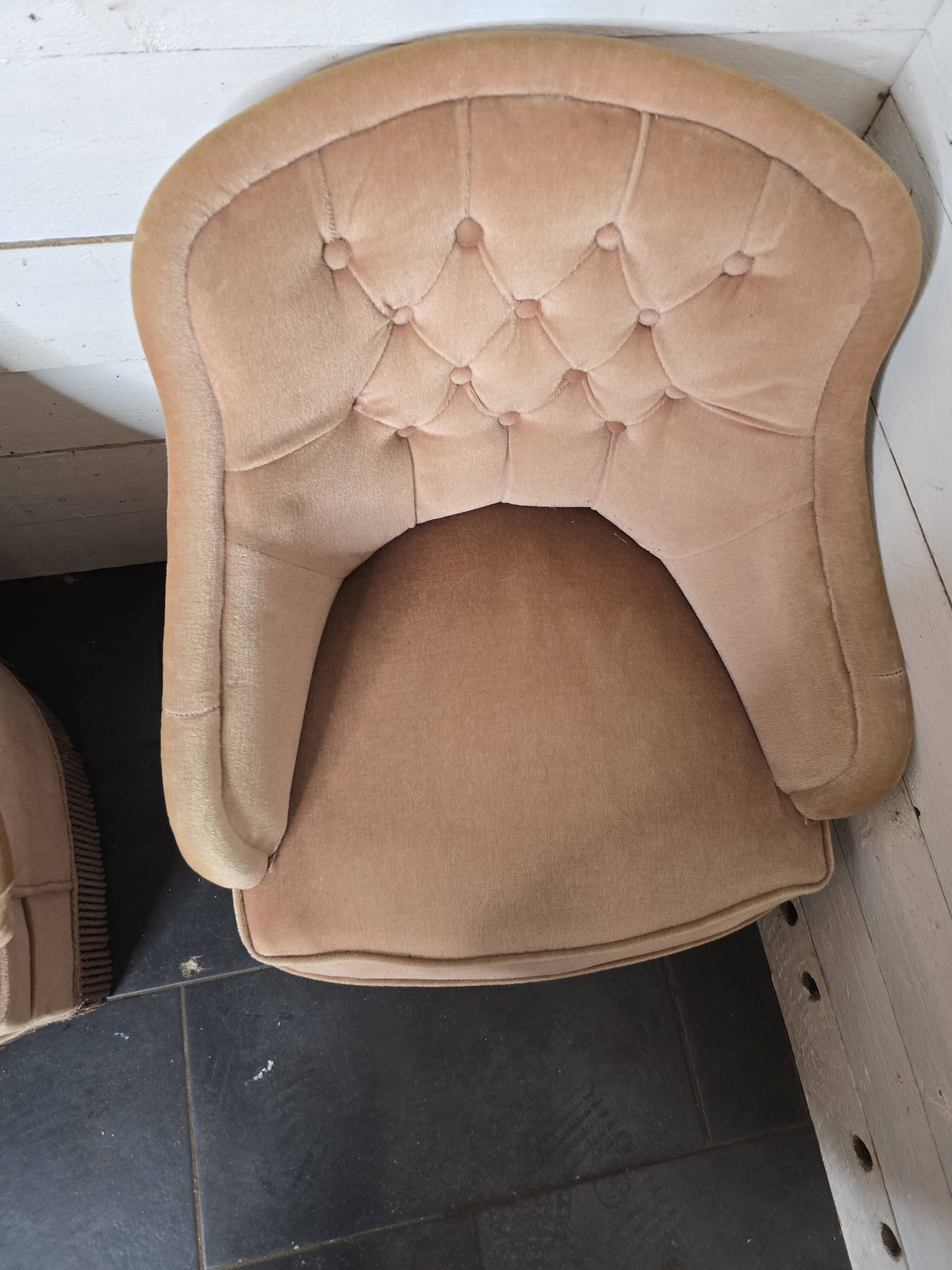 Pair of toad armchairs
