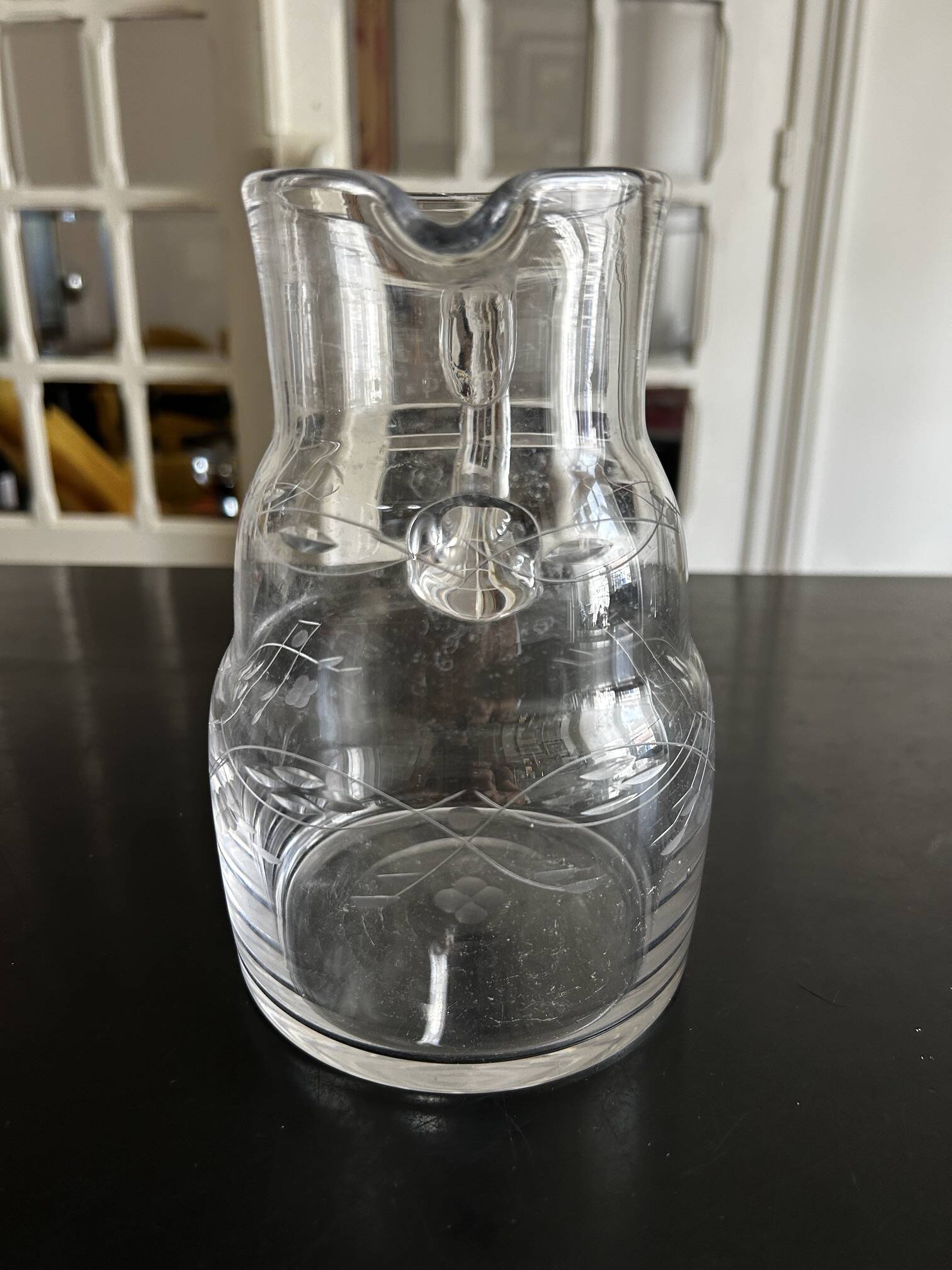 1950s glass pitcher
