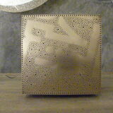 Moroccan lamp with calligraphy square-to-square-lay lamp