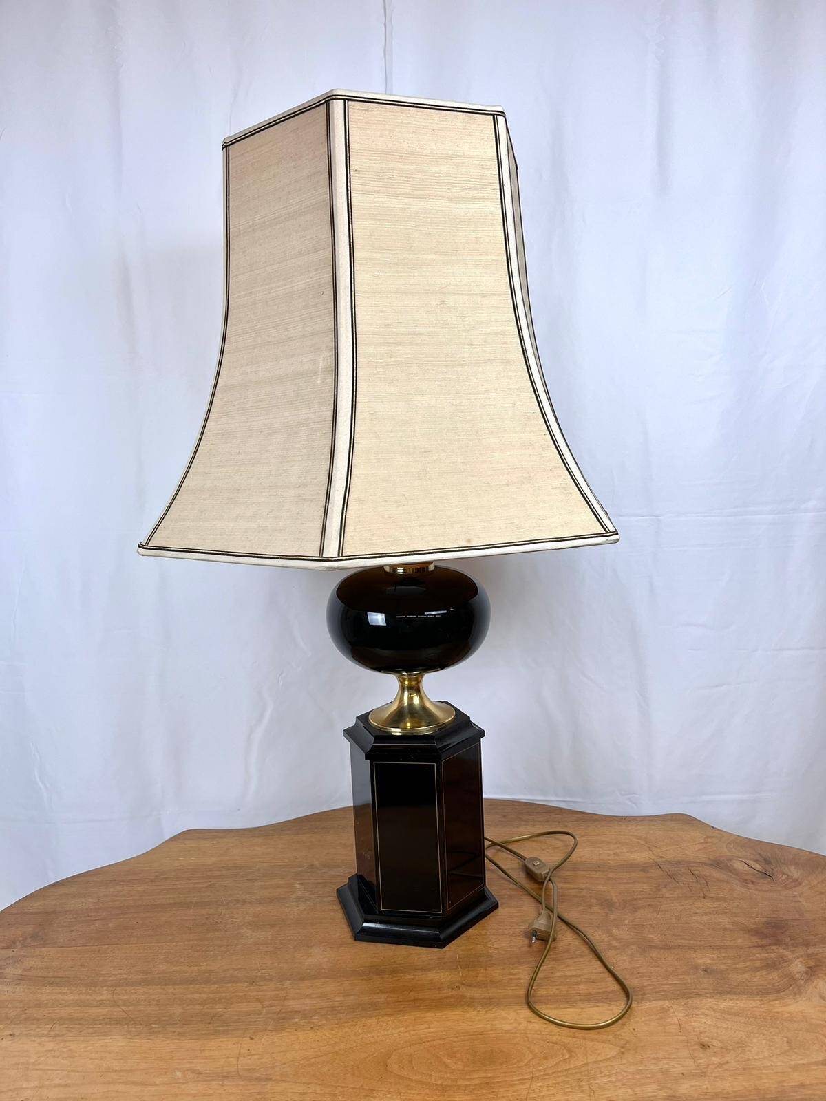 Très grande lampe de bureau Maison Le Dauphin, France, années 1970