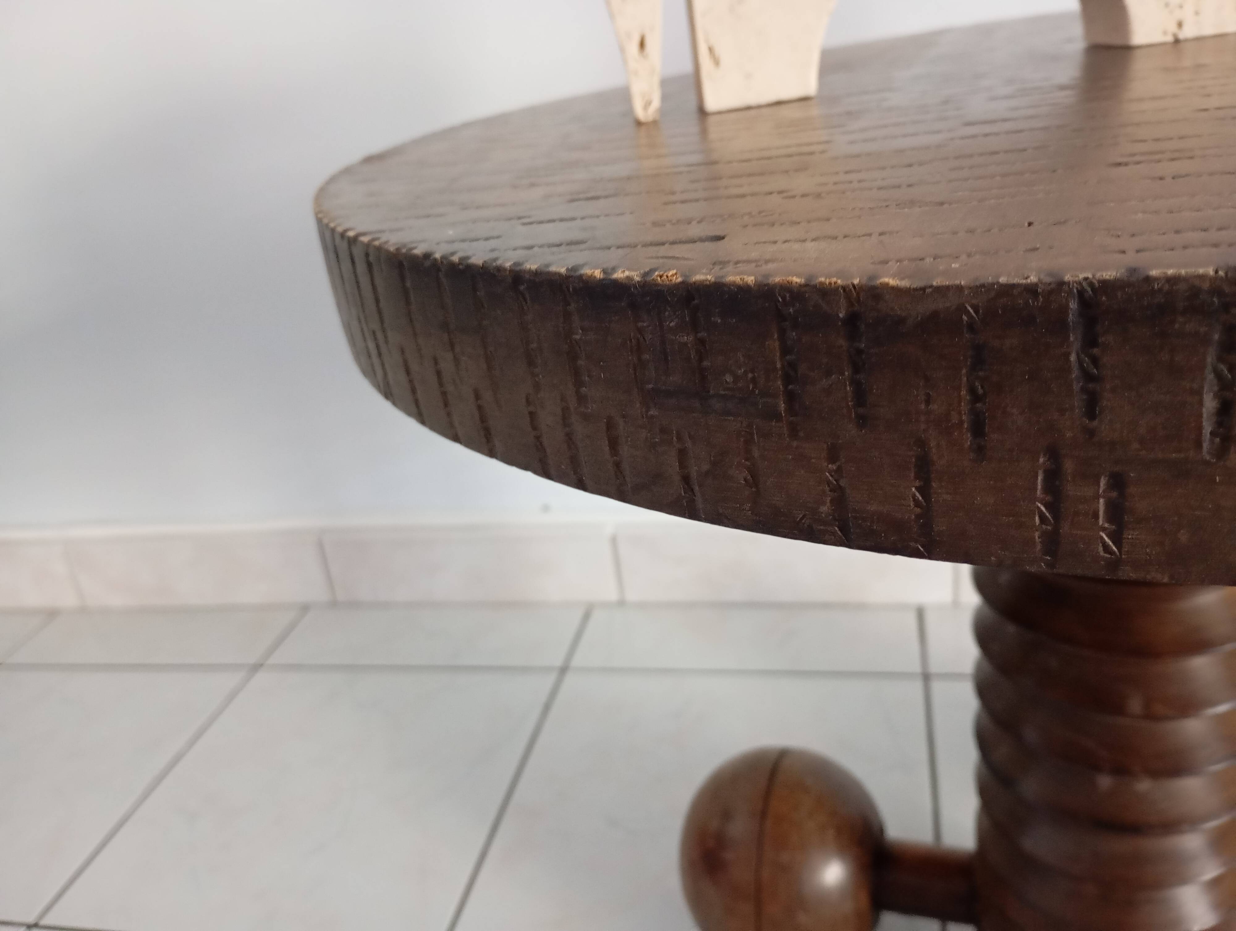 Charles Dudouyt style Pedestal Table