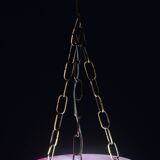 Charming pink Art Deco alabaster pendant, 1940s