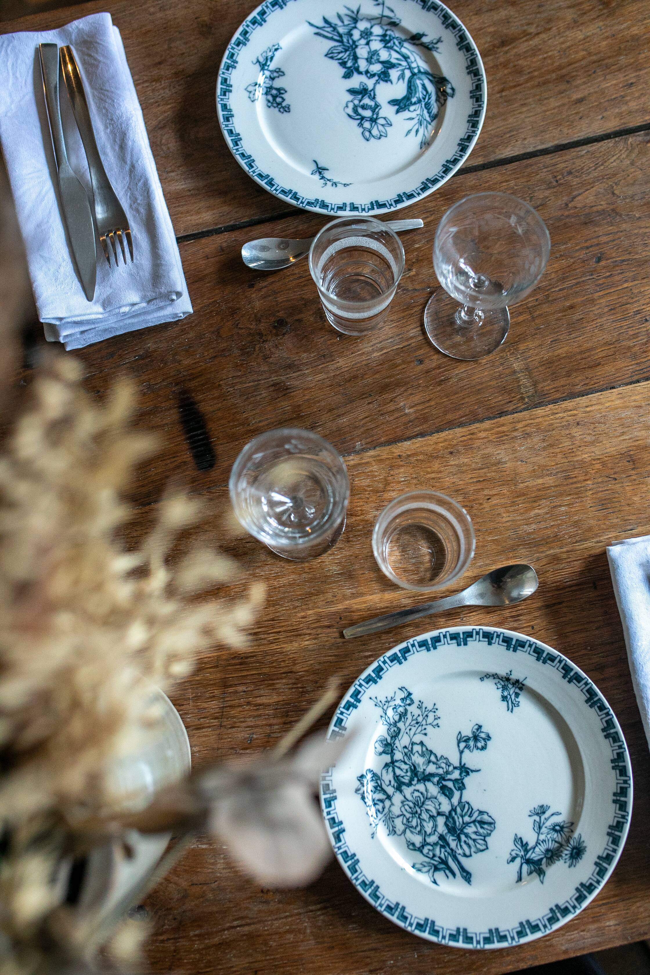 Les 6 assiettes sarreguemines