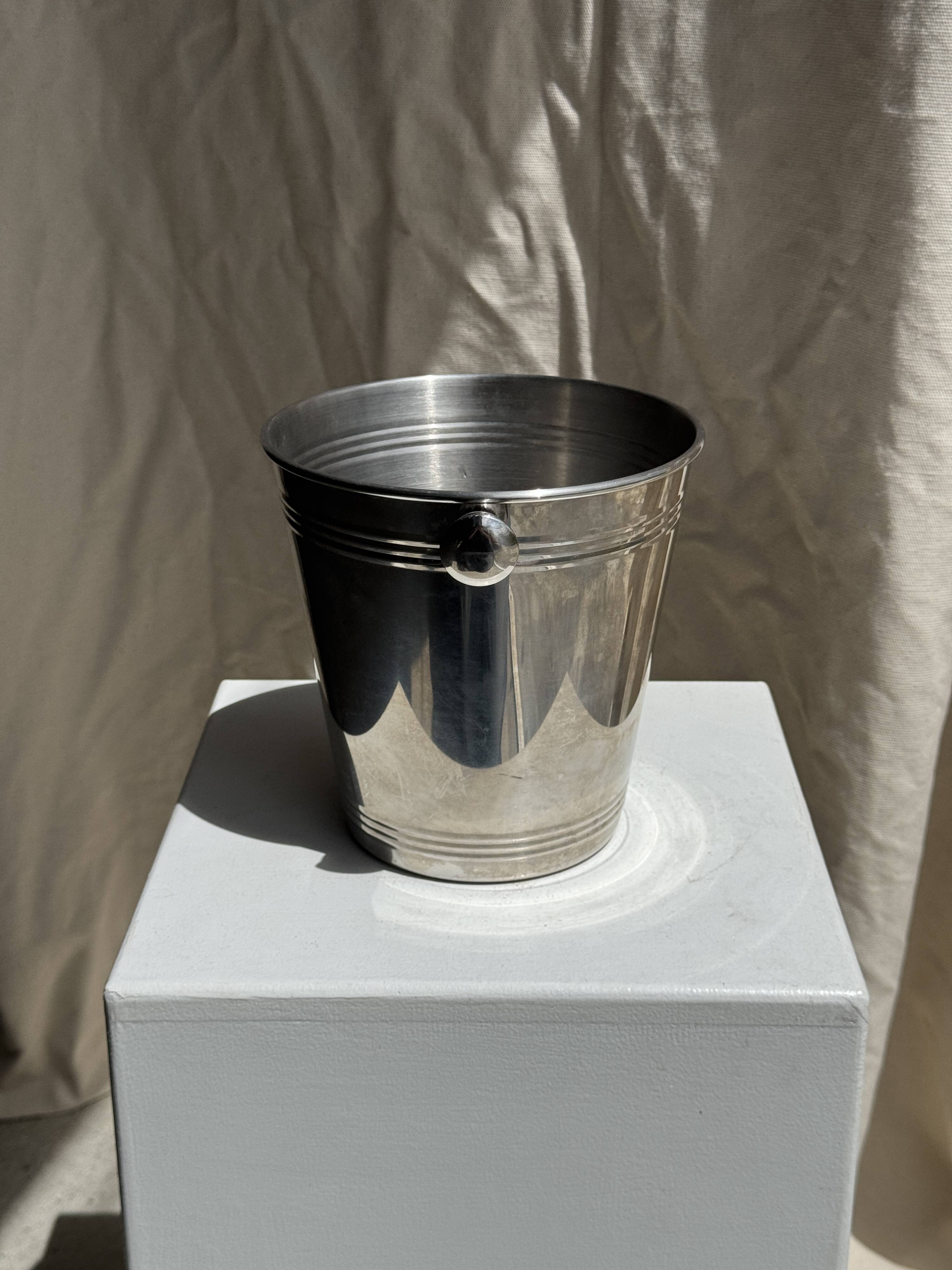 Silver-plated champagne bucket H19 D19
