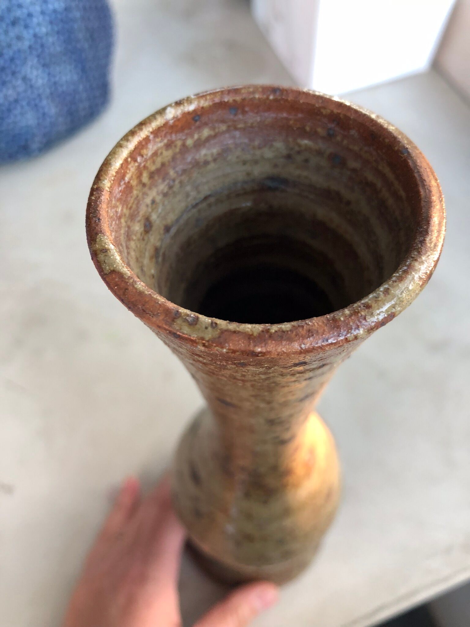 Old stoneware vase