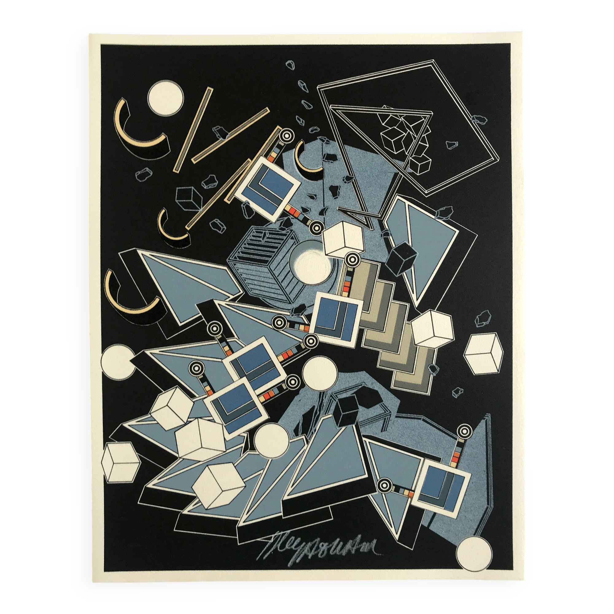 Alain le yaouanc, des sols.., 1978. lithographie originale signée au crayon