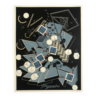 Alain le yaouanc, des sols.., 1978. lithographie originale signée au crayon