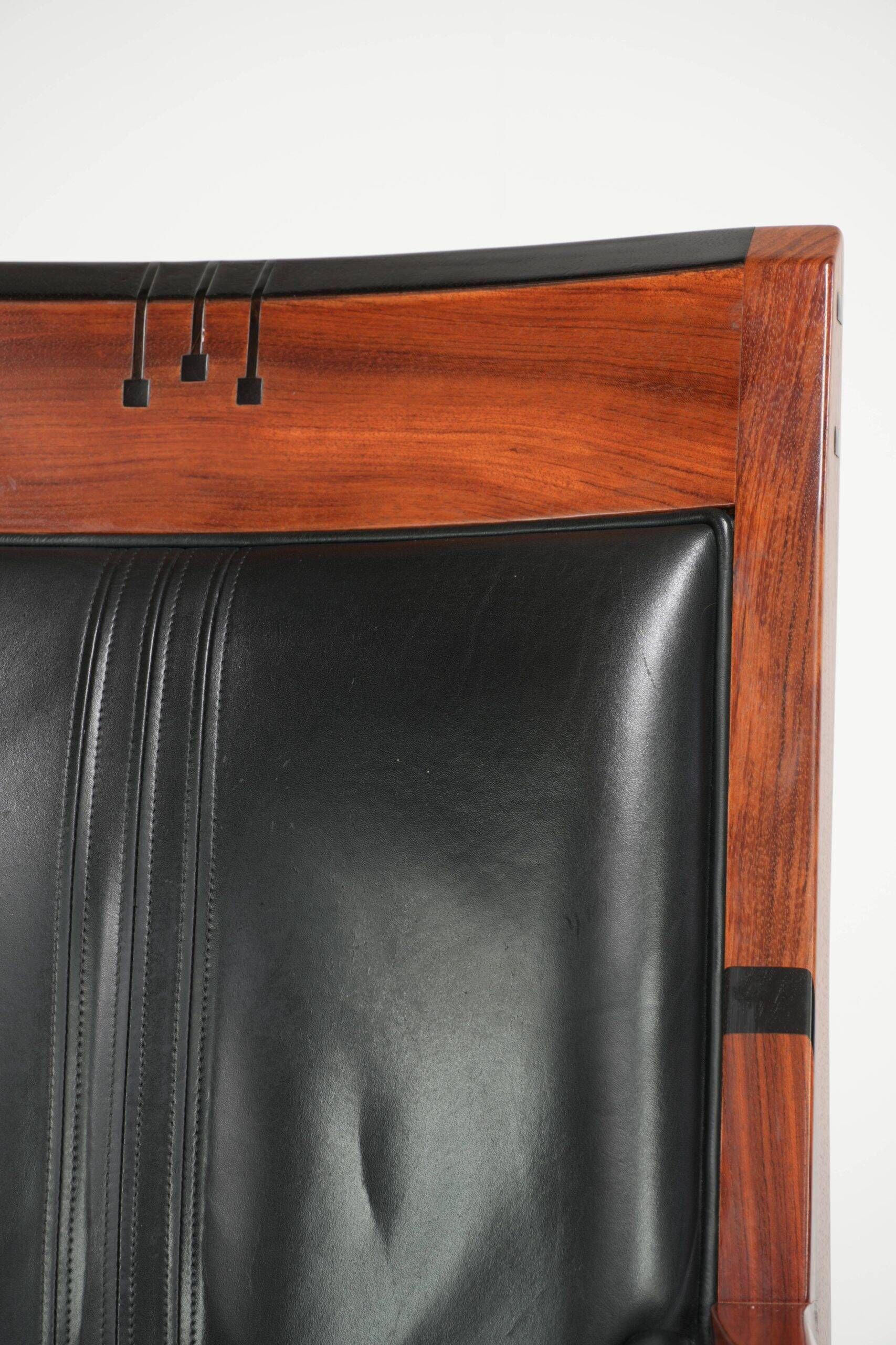 Stylish cowhide Art Deco design armchair