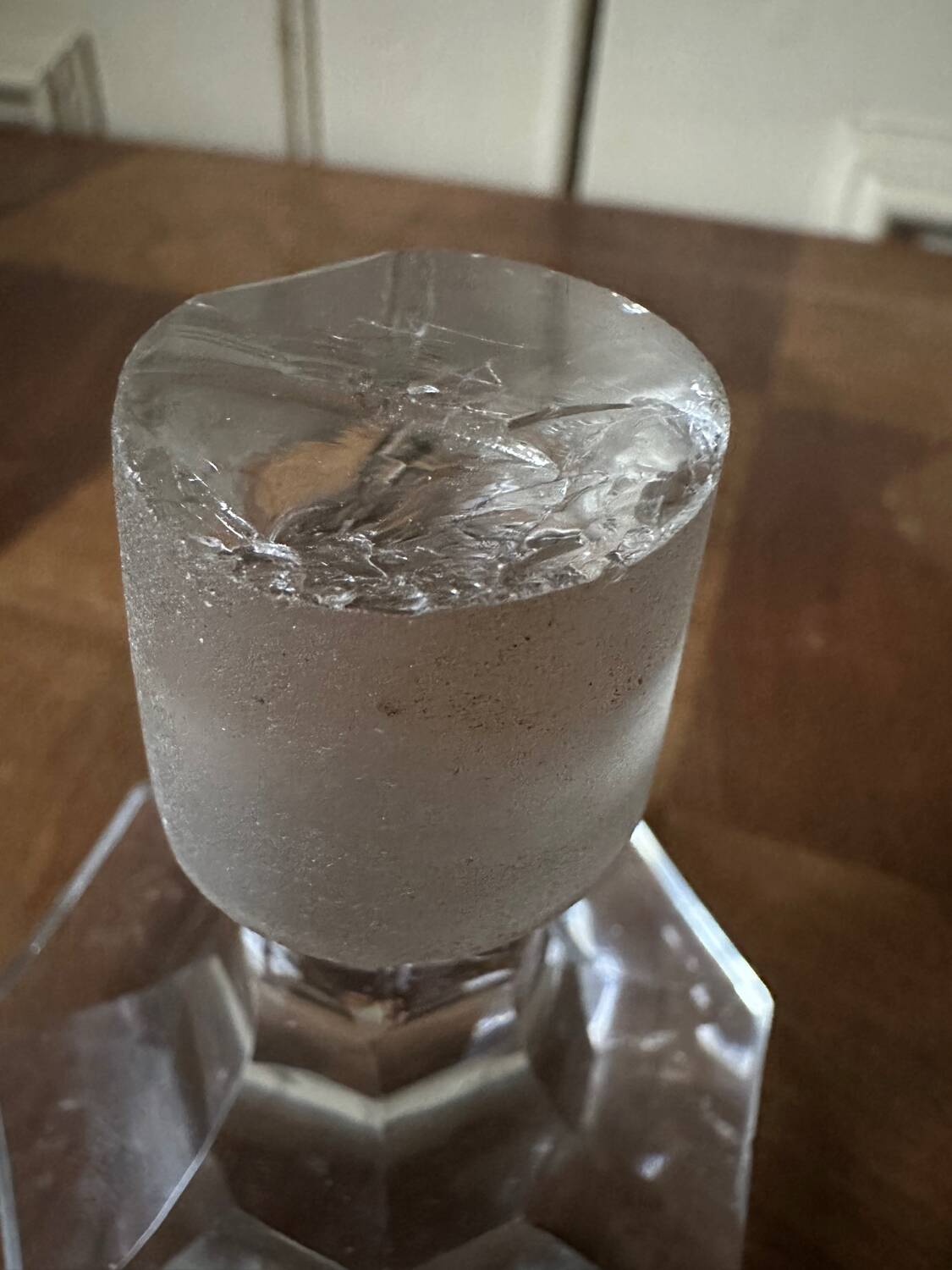 Baccarat crystal whisky decanter, perfection model