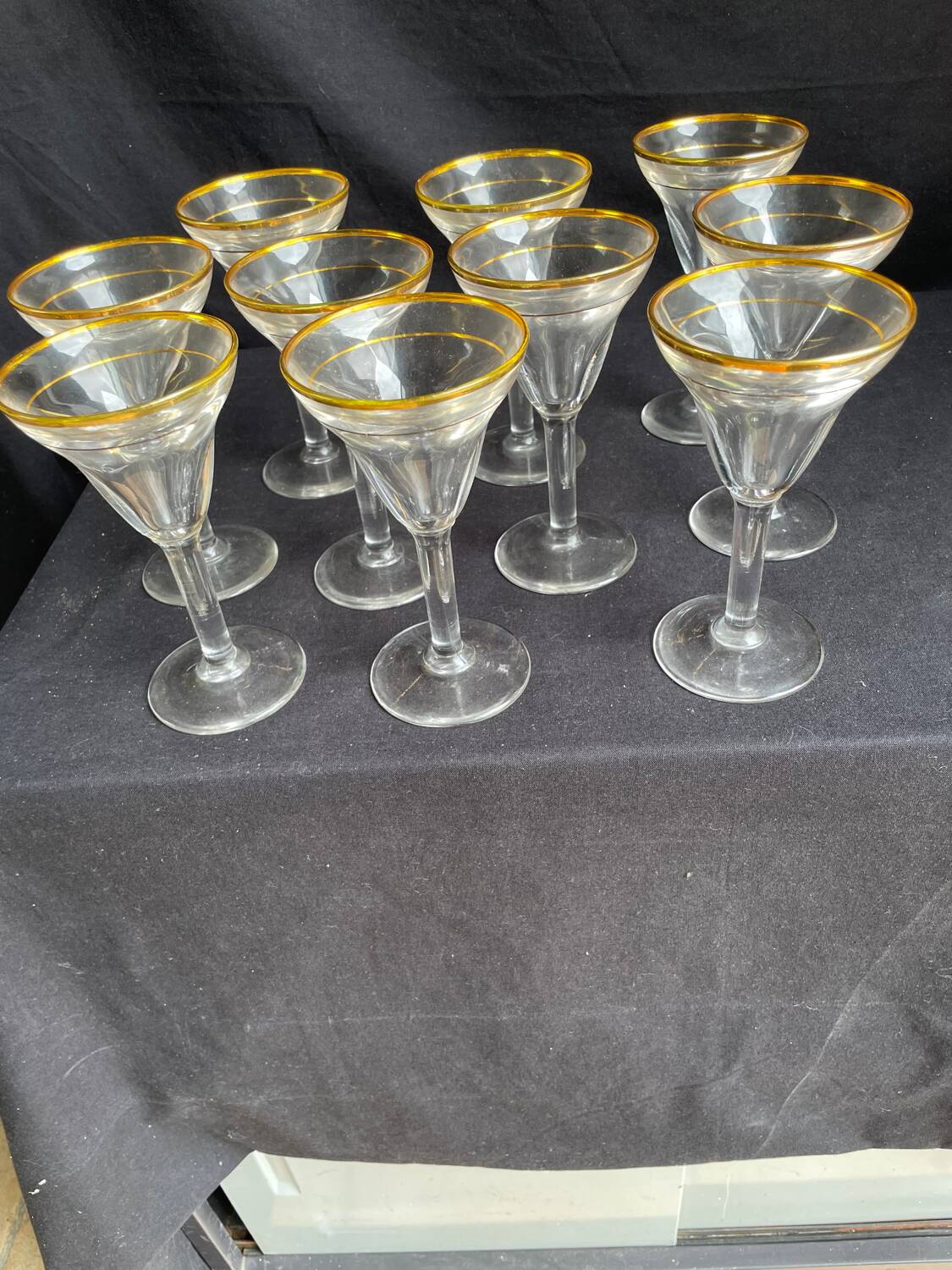 10 40s bistro glasses