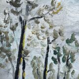 Peinture ancienne paysage dans le goût d'Utrillo XXe