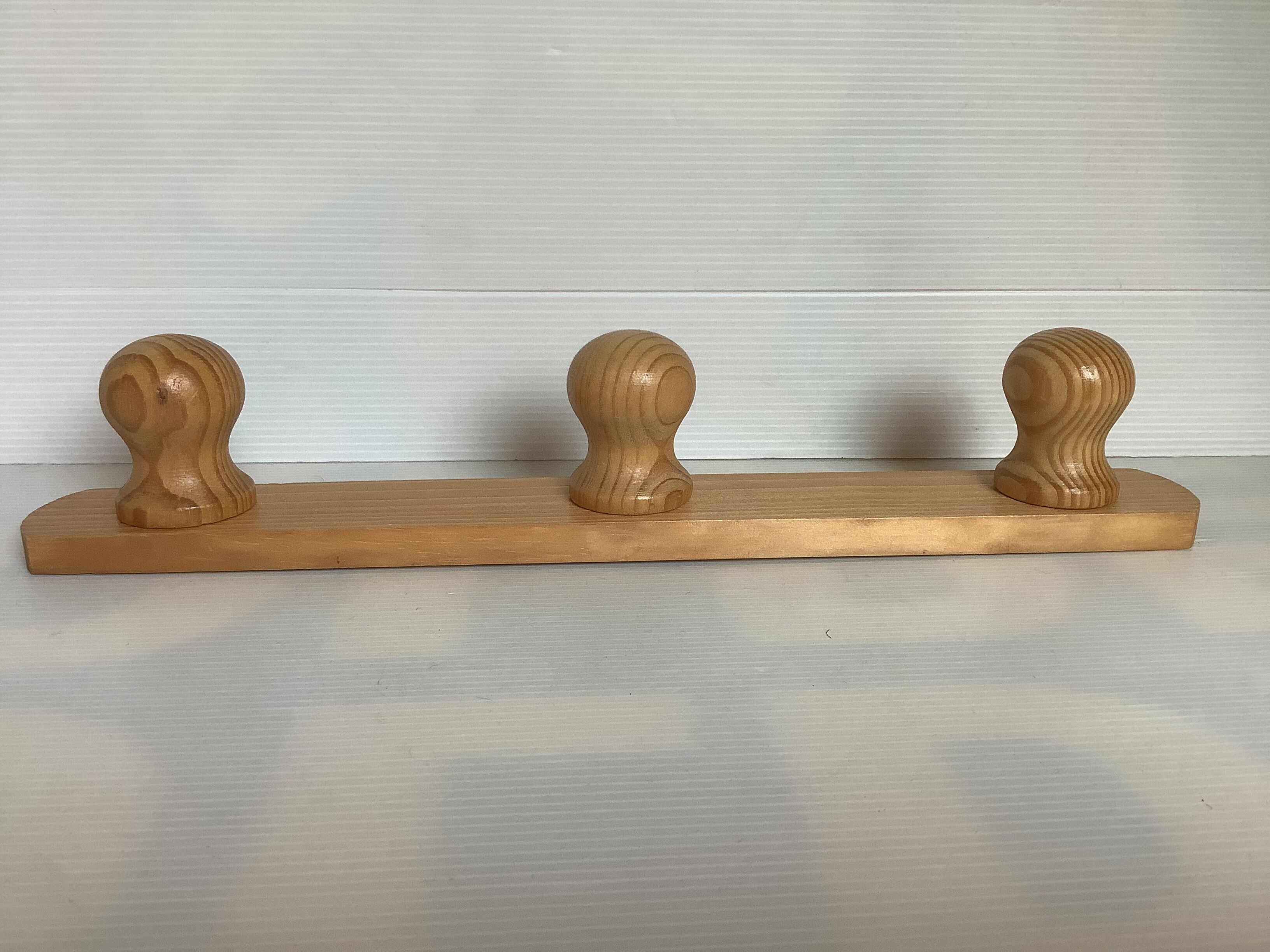 Scandinavian pine coat rack