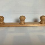 Scandinavian pine wood coat rack