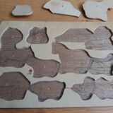 Wooden puzzle farm animals