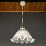 Vintage Murano Glass Suspension Lamp in the Shape of a Handkerchief, Italy, 1970s