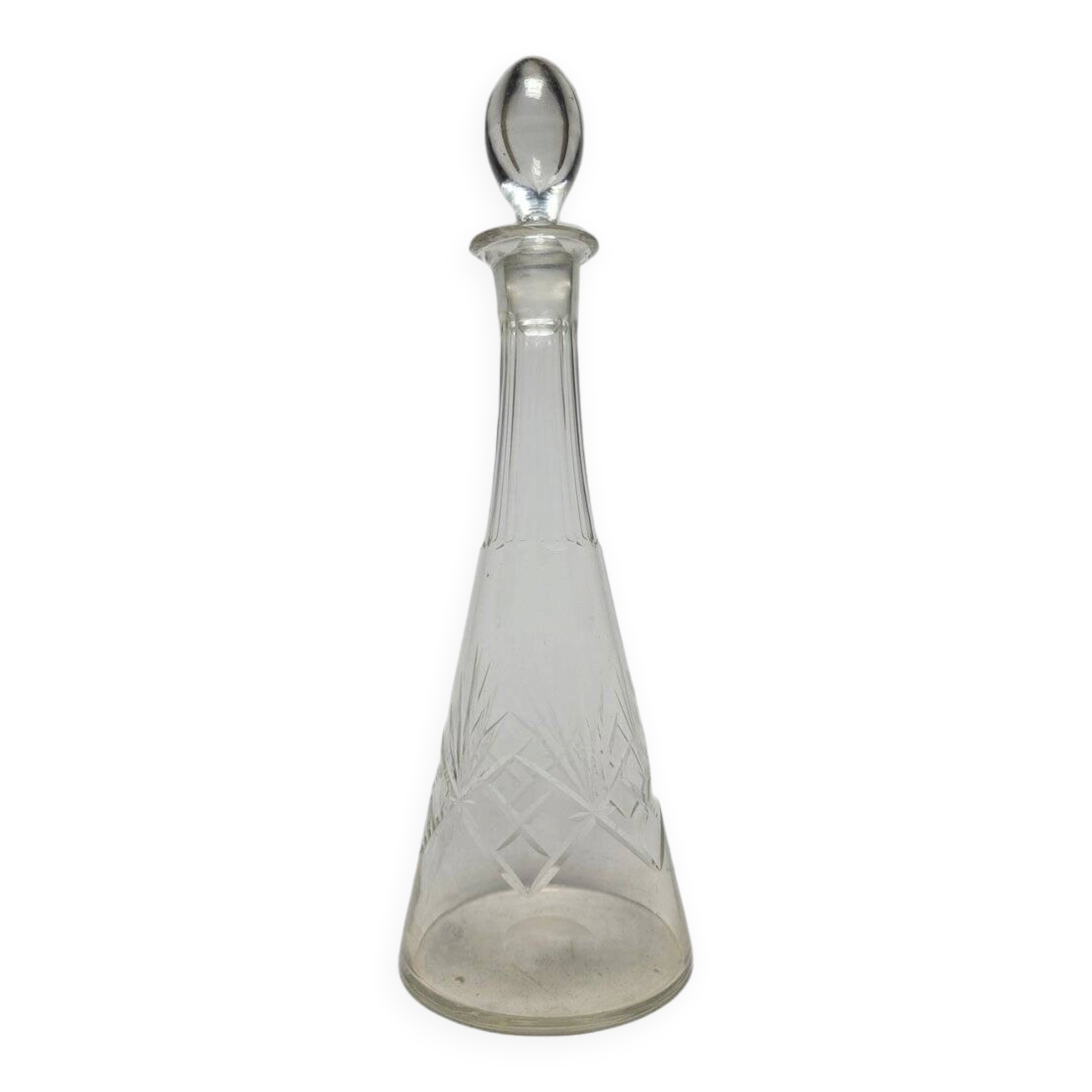 Art Deco crystal carafe, Germany, 1900s