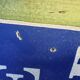old enamelled street plaque