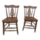 2 Chaises de style western dans leurs patines-Très bon état