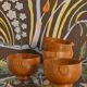 Bols en bois de teck mid-century modern, Suède, ensemble de 4