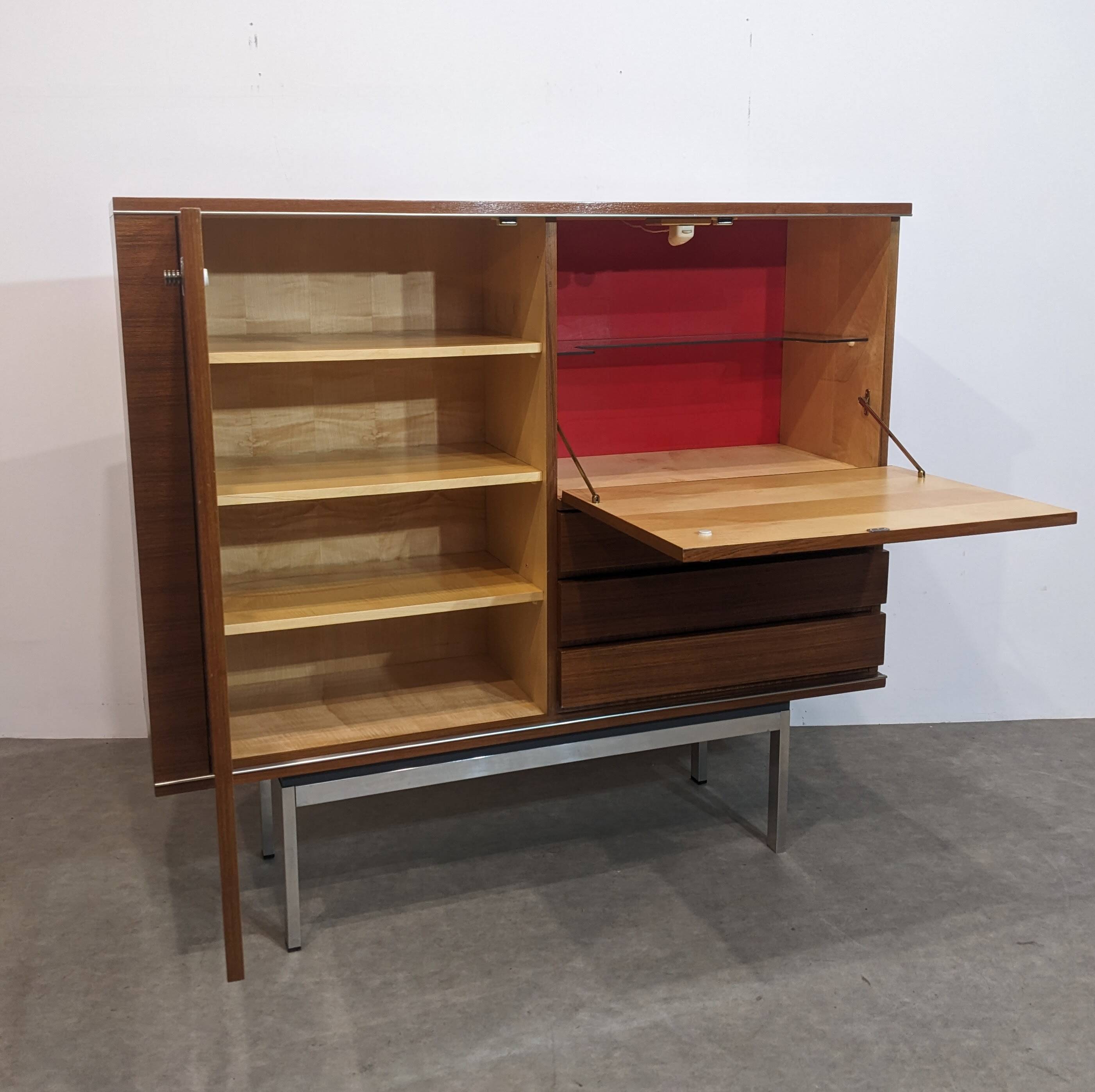 Highboard, Mid-century teak bar 1960s