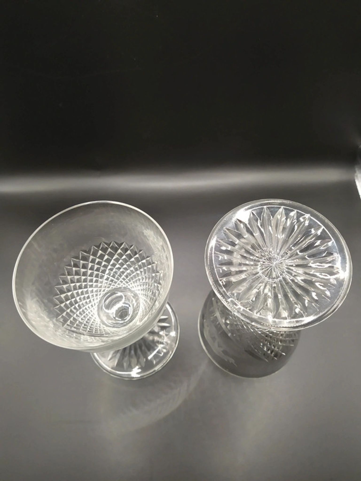 Diamond tip glasses and animal motifs