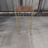 Gilded metal side table