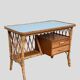 Vintage rattan desk 1960