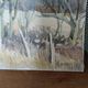 Watercolor signed Bettina Von Arnim view of Concots ,Lot, Occitanie