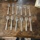Box of 12 silver-plated oyster forks