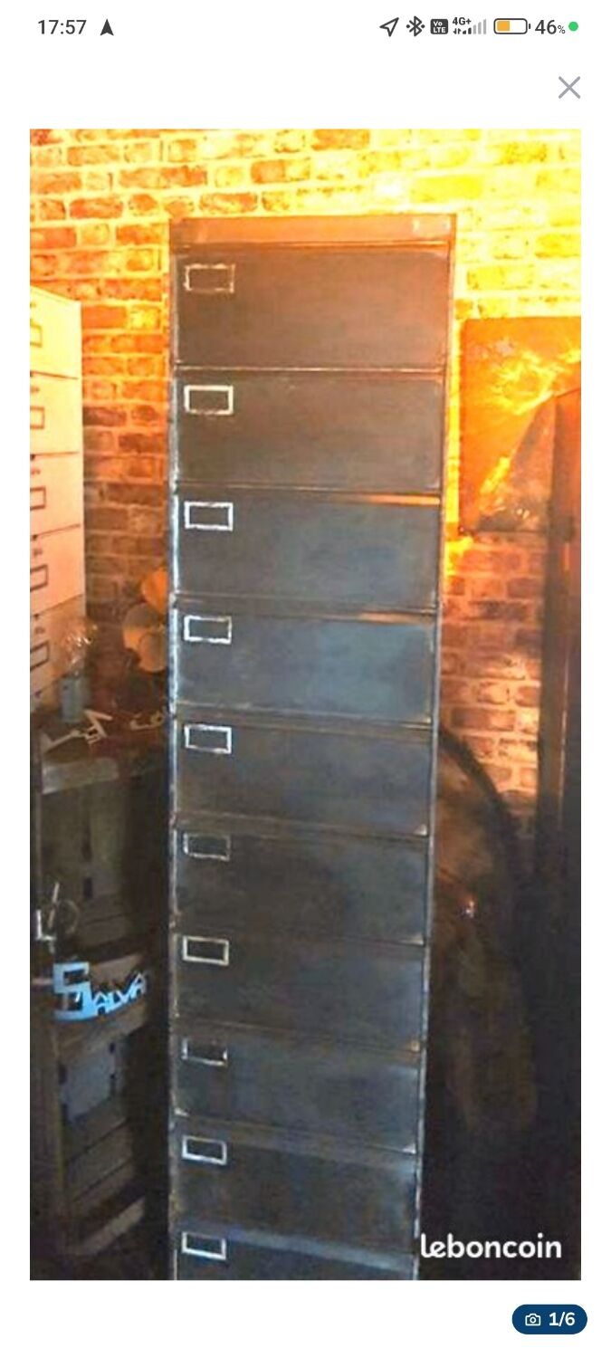 Metal drawer unit – Industrial style