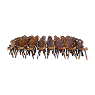 Set of 48 mountain chairs 1950
